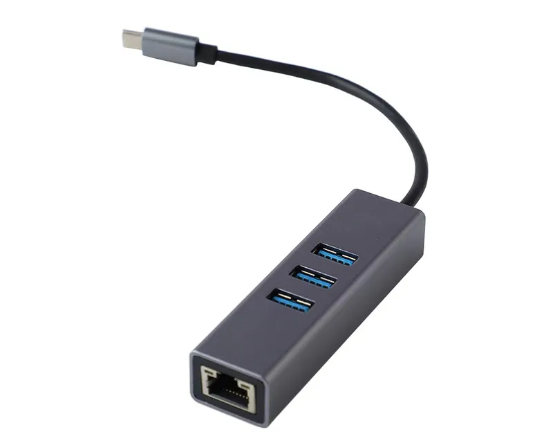 FAST ASIA Adapter-konvertor TIP C na 3xUSB 3.0+RJ45 meta  Slika 1