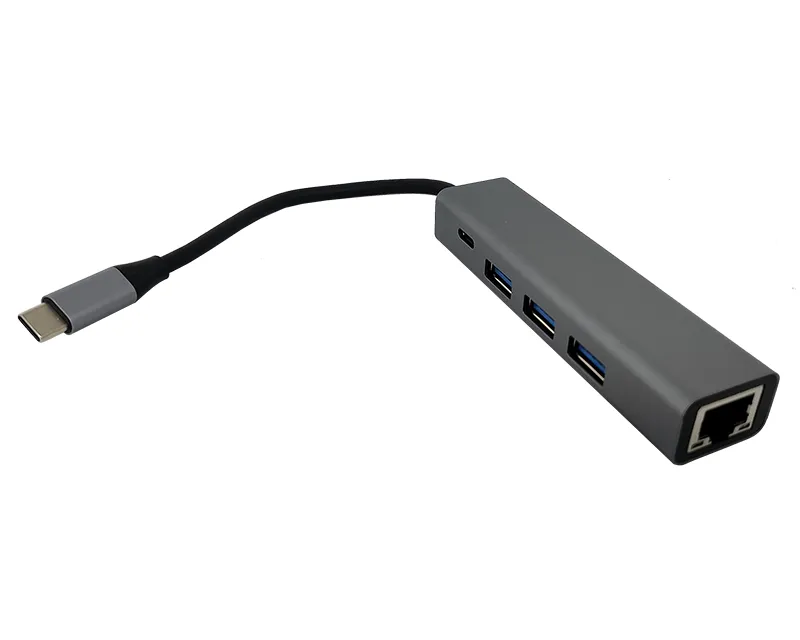 FAST ASIA Adapter-konvertor TIP C na 3xUSB 3.0+TIP C+RJ45  Slika 1