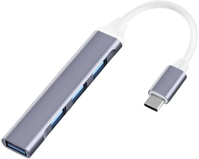 E-GREEN USB 3.1 tip C - HUB 4port USB 3.0 crni Slika 1