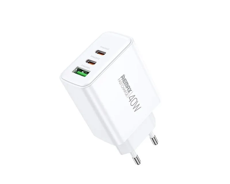 REMAX Strujni Fast punjac Kiddy 1xUSB 3.0 + 2xTIP C 20W RP-U123, beli Slika 1