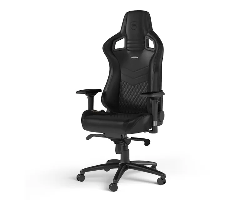 NOBLECHAIRS EPIC Real Leather Gaming stolica crna  Slika 1