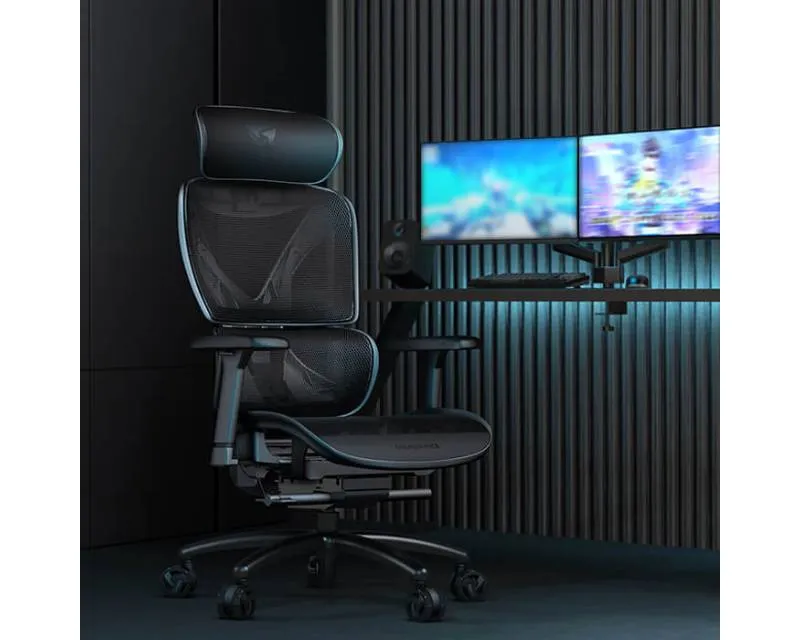 THUNDERX3 XTC-Mesh Ergonomska stolica crna  Slika 7