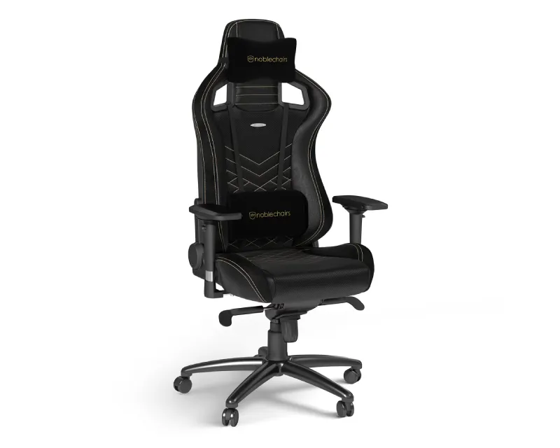NOBLECHAIRS EPIC Gaming stolica crno-zlatna  Slika 3