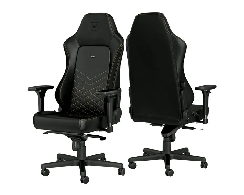 NOBLECHAIRS HERO Gaming stolica crno-zlatna  Slika 6