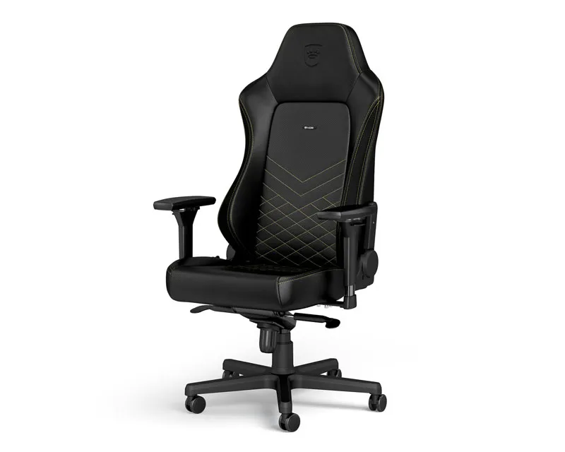 NOBLECHAIRS HERO Gaming stolica crno-zlatna  Slika 1