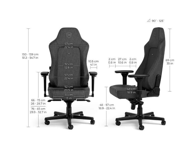 NOBLECHAIRS HERO TX Gaming stolica antracit  Slika 7