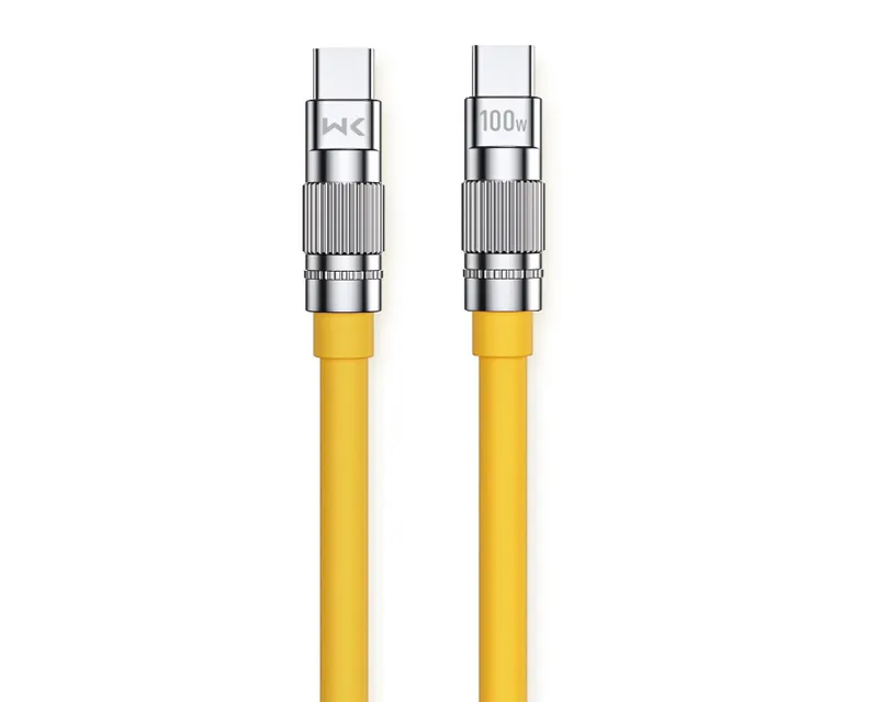 WEKOME WDC-188 Kabl 3.1 USB tip C M/M 1m, za Superbrzo punjenje 100W/480Mbps, žuti  Slika 1