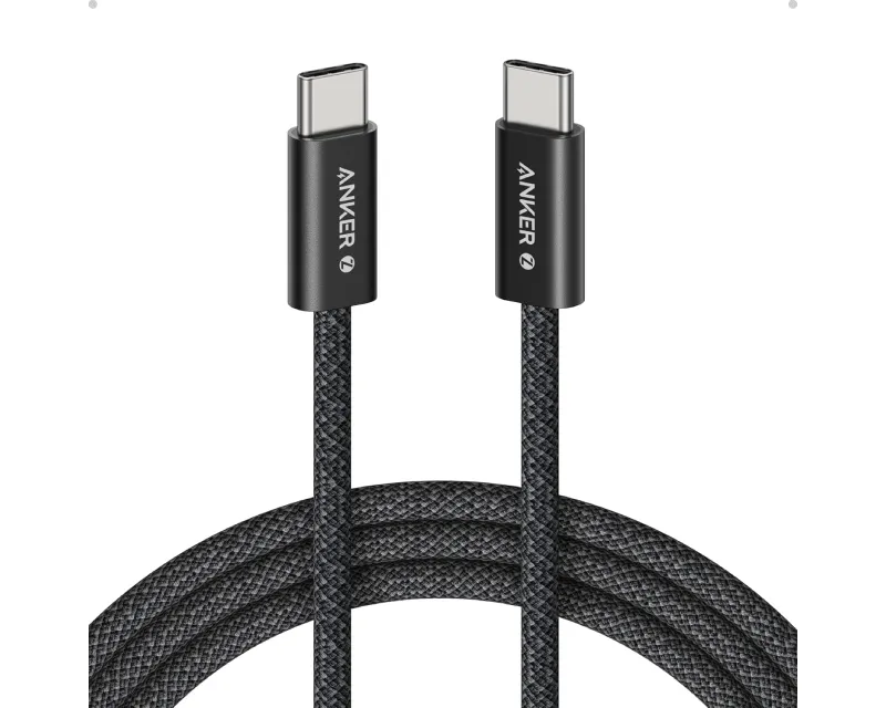 ANKER Zolo USB tip-C kabl M/M 1.8m, za Apple, super brzo punjenje 240W/480Mbps, pleteni, crni Slika 1