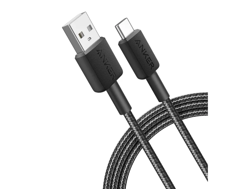 ANKER 322 USB tip-A na USB tip-C kabl M/M 1.8m, 18W, pleteni, crni Slika 2
