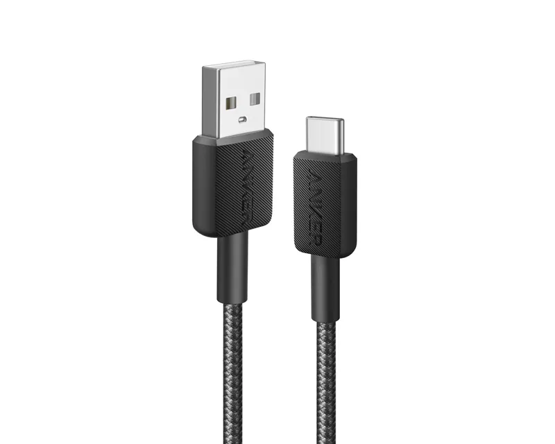 ANKER 322 USB tip-A na USB tip-C kabl M/M 1.8m, 18W, pleteni, crni Slika 1