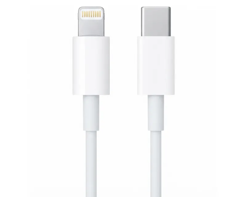 E-GREEN Kabl USB tip C na iPhone Lighting 5,6,7 3 A, 1m beli Slika 1