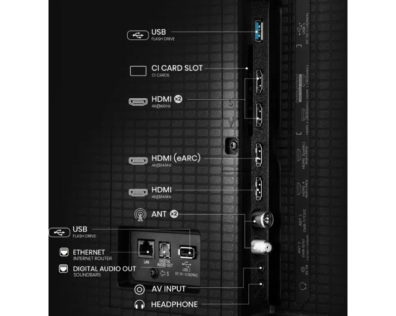 HISENSE 55 inča 55E8Q ULED 4K UHD Smart TV outlet  Slika 3