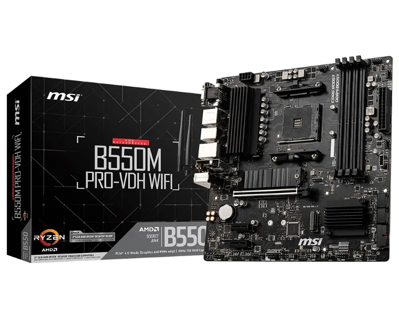 MSI B550M PRO-VDH WIFI matična ploča Slika 1
