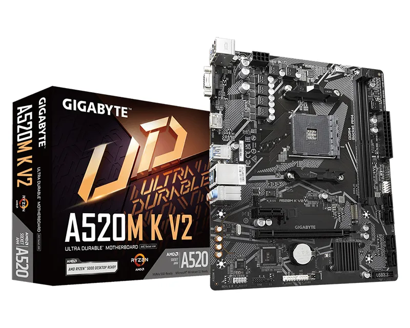 GIGABYTE A520M K V2 rev. 1.x matična ploča Slika 1