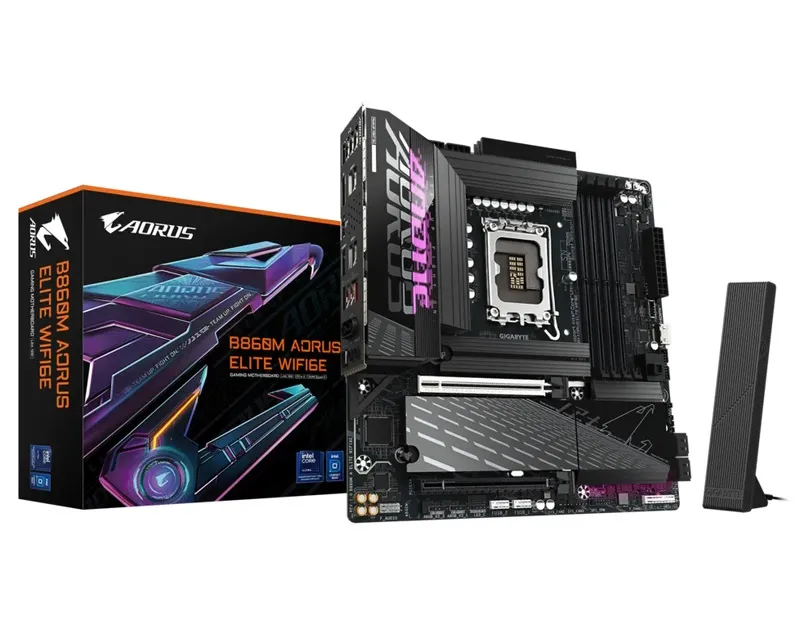 GIGABYTE B860M AORUS ELITE WIFI 6E rev. 1.0 matična ploča Slika 1