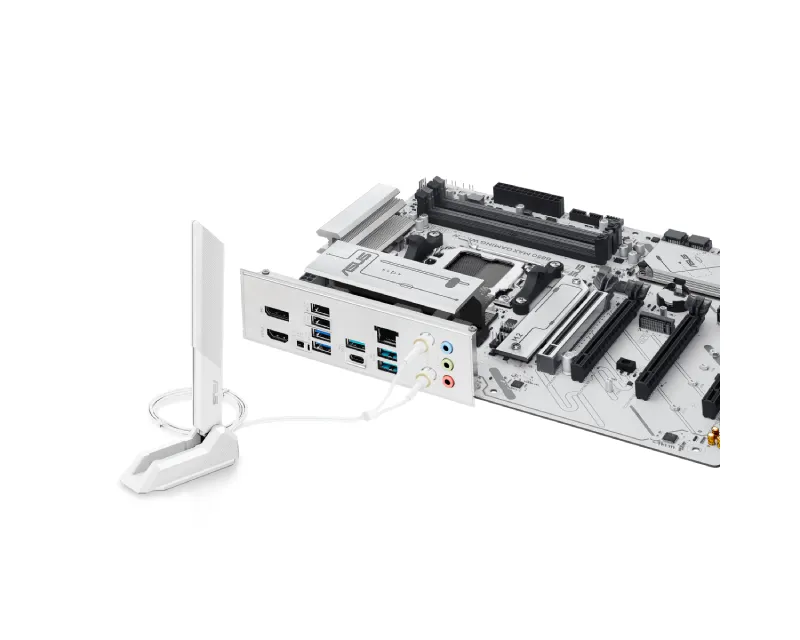 ASUS B850 MAX GAMING WIFI W bela matična ploča Slika 4
