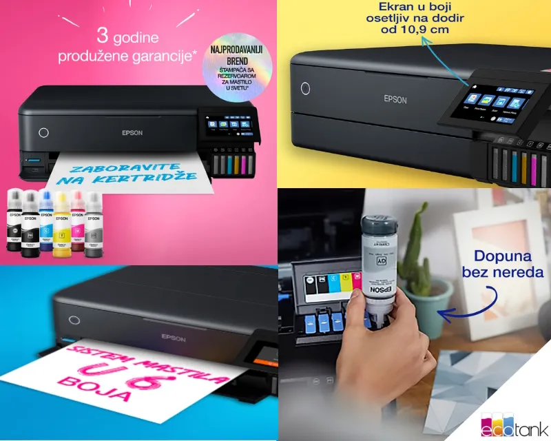 EPSON L8180 EcoTank A3 ITS (6 boja) Photo multifunkcijski štampač Slika 8