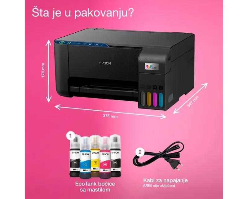 EPSON L3271 EcoTank ITS wireless multifunkcijski inkjet štampač Slika 9