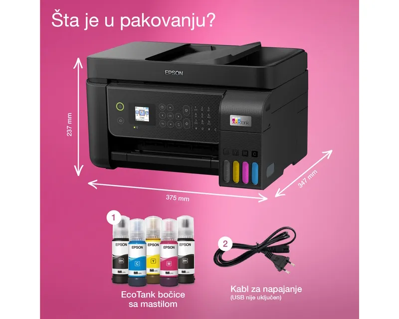 EPSON L5310 EcoTank ITS wireless multifunkcijski inkjet štampač Slika 9