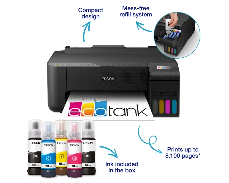 EPSON L1270 EcoTank ITS wireless (4 boje) inkjet štampač Slika 3