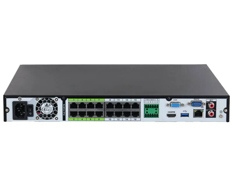 DAHUA NVR5216-16P-EI 16-kanalni 1U 16PoE 2HDD WizSense Network Video Recorder  Slika 3