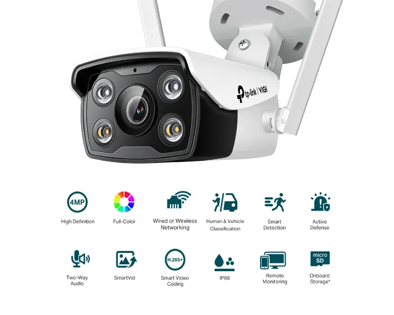 TP-LINK VIGI C340-W Bullet kamera WiFi Full-Colour 4mm IR30m  Slika 2