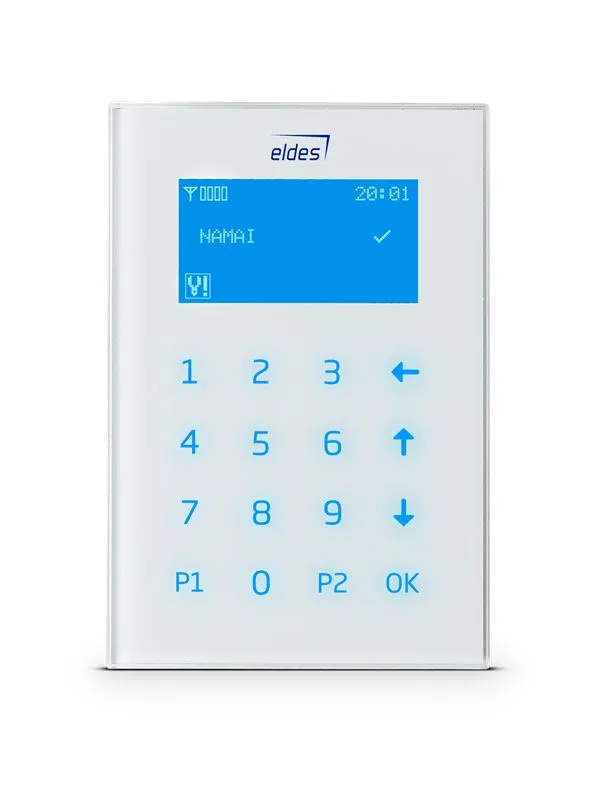 ELDES LCD šifrator žični EKB2 beli Slika 1
