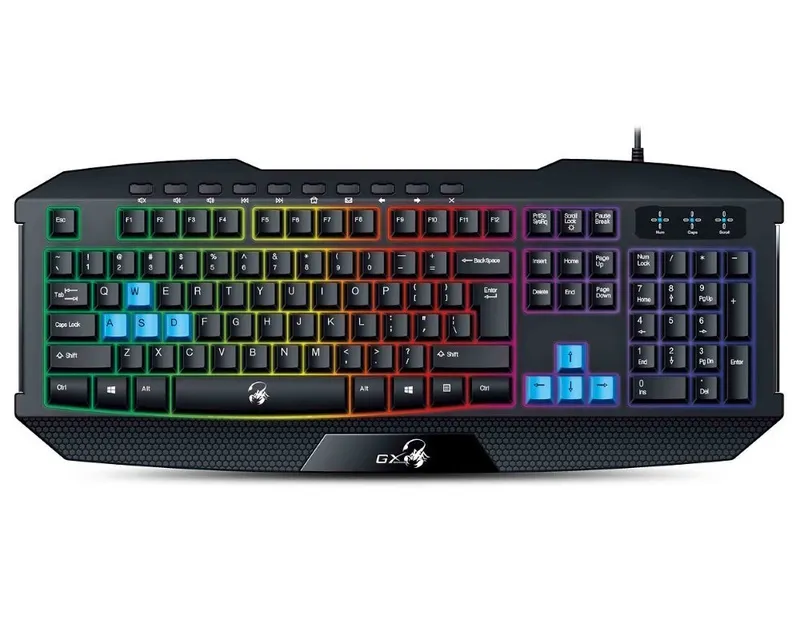 GENIUS K215 Scorpion Gaming USB YU crna tastatura  Slika 1