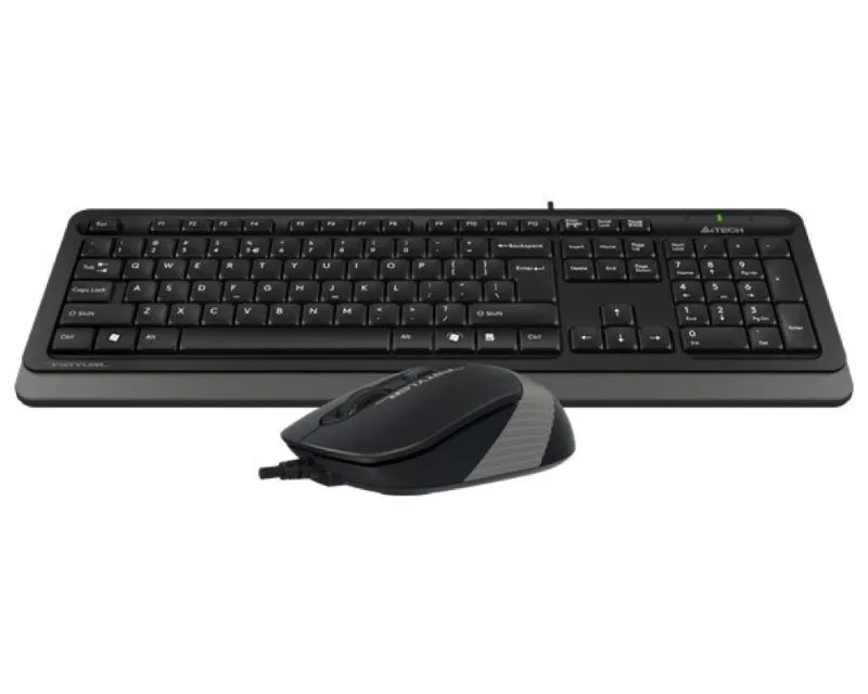 A4 TECH F1010 FSTYLER USB US siva tastatura + USB sivi miš  Slika 2