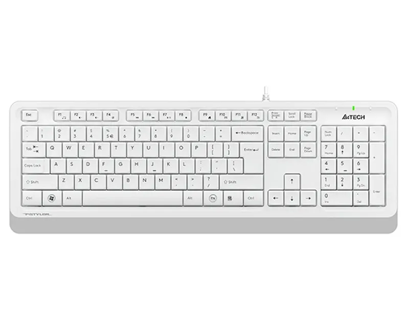 A4 TECH FK10 FSTYLER USB US bela tastatura Slika 1