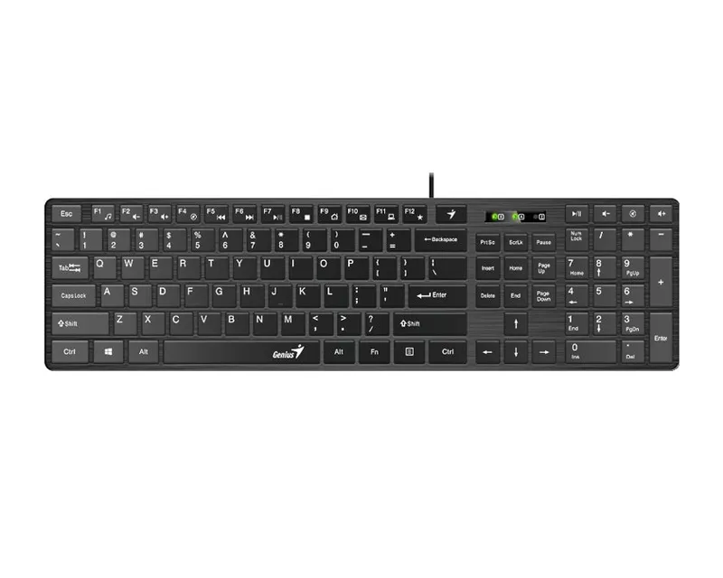 GENIUS SlimStar 126 USB US crna tastatura  Slika 1