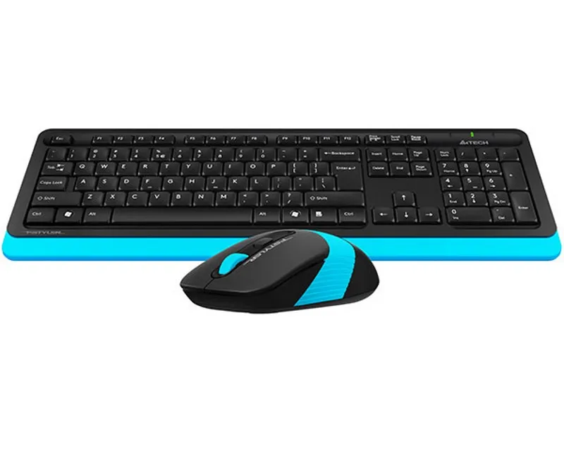 A4 TECH FG1010 FSTYLER Wireless Combo USB US plavi set Slika 2