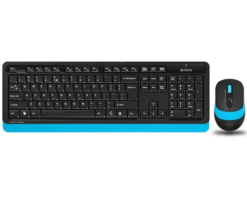 A4 TECH FG1010 FSTYLER Wireless Combo USB US plavi set Slika 1
