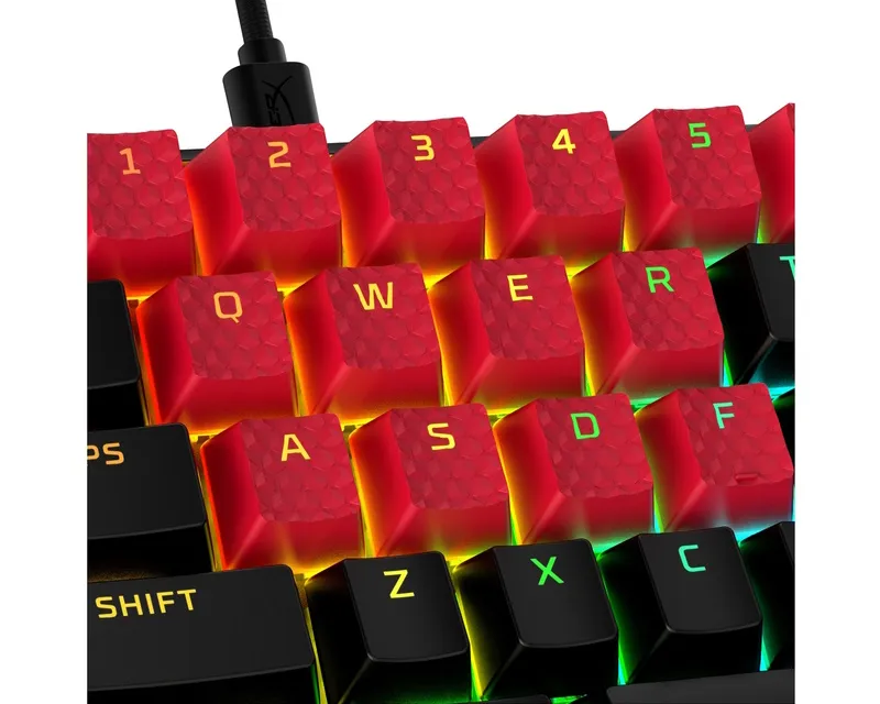 HYPERX Rubber Game Accy Kit US zamenski tasteri crveni Slika 2
