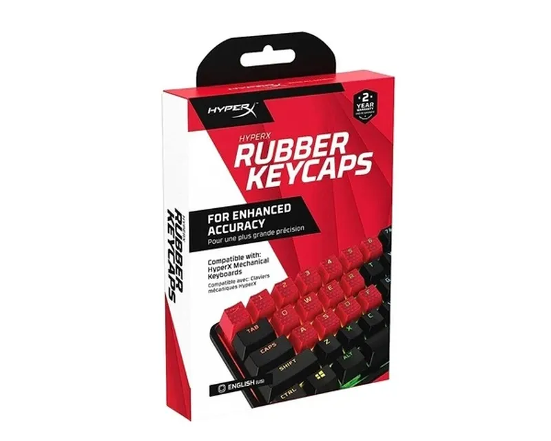 HYPERX Rubber Game Accy Kit US zamenski tasteri crveni Slika 3