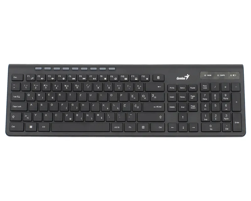 GENIUS SlimStar 7230 USB YU wireless crna tastatura Slika 1