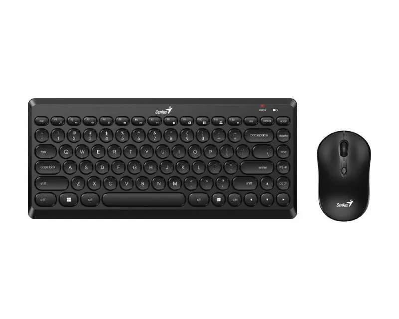 GENIUS LuxeMate Q8000 Wireless USB US crna tastatura + miš Slika 2