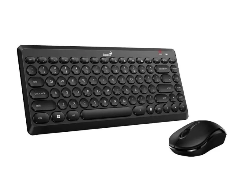 GENIUS LuxeMate Q8000 Wireless USB US crna tastatura + miš Slika 3