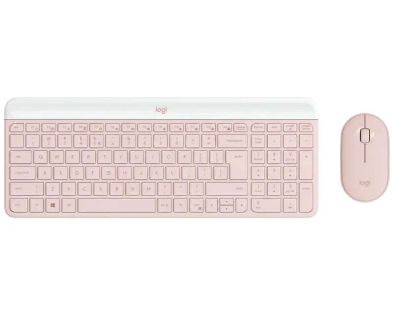 LOGITECH MK470 Wireless Desktop US Roze tastatura + miš Slika 1
