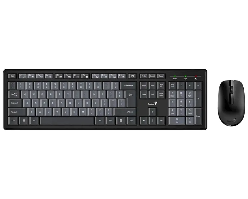 GENIUS Smart KM-8200 Wireless USB YU crna tastatura + miš Slika 1
