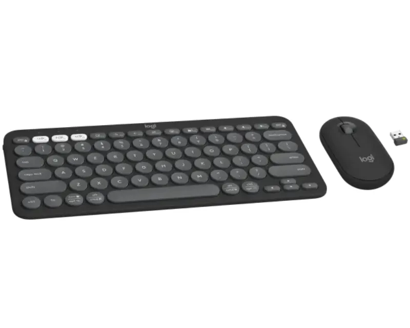 LOGITECH Pebble2 Wireless Combo US tastatura + miš crna  Slika 2