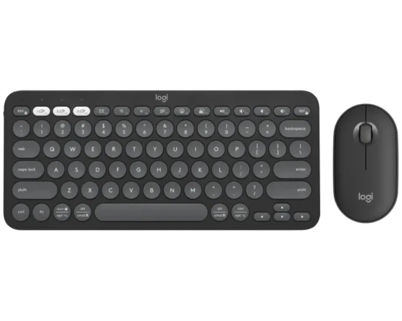 LOGITECH Pebble2 Wireless Combo US tastatura + miš crna  Slika 1