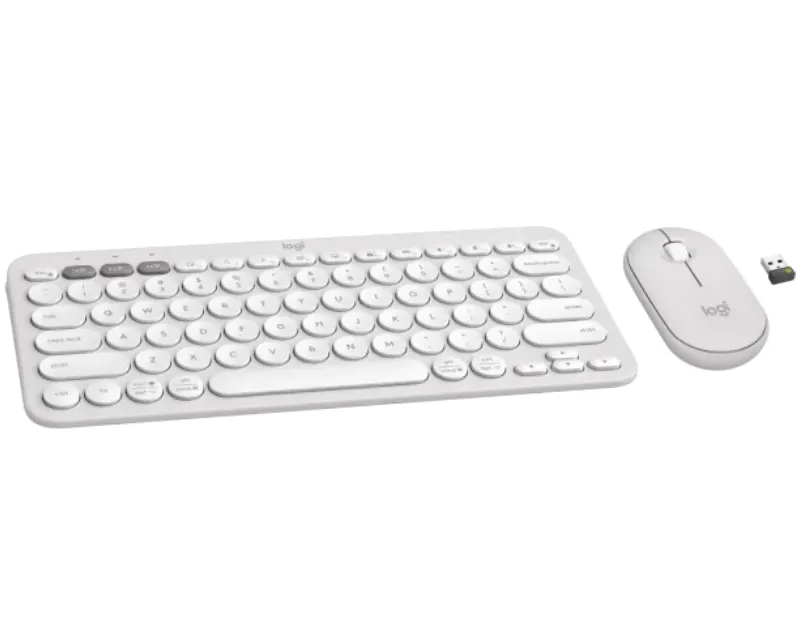 LOGITECH Pebble2 Wireless Combo US tastatura + miš bela Slika 2