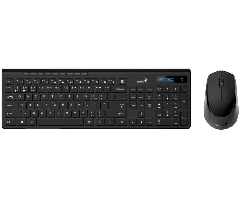 GENIUS SlimStar 8230 Wireless USB YU crna tastatura+ miš Slika 1