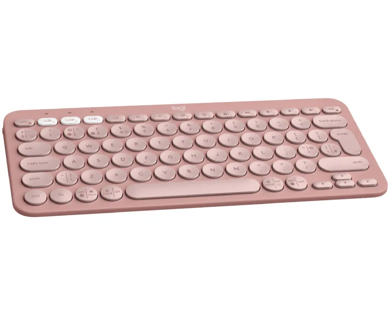 LOGITECH K380s Bluetooth Pebble Keys 2 US roze tastatura  Slika 4