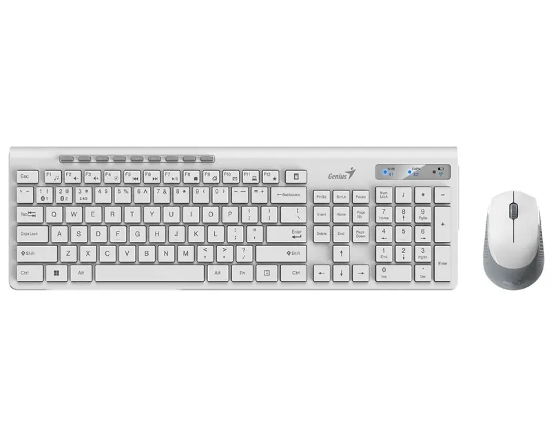 GENIUS SlimStar 8230 Wireless USB YU bela tastatura+ miš Slika 1