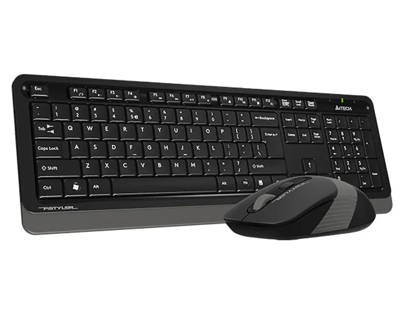 A4 TECH FG1010 FSTYLER Wireless Combo USB YU sivi set Slika 2