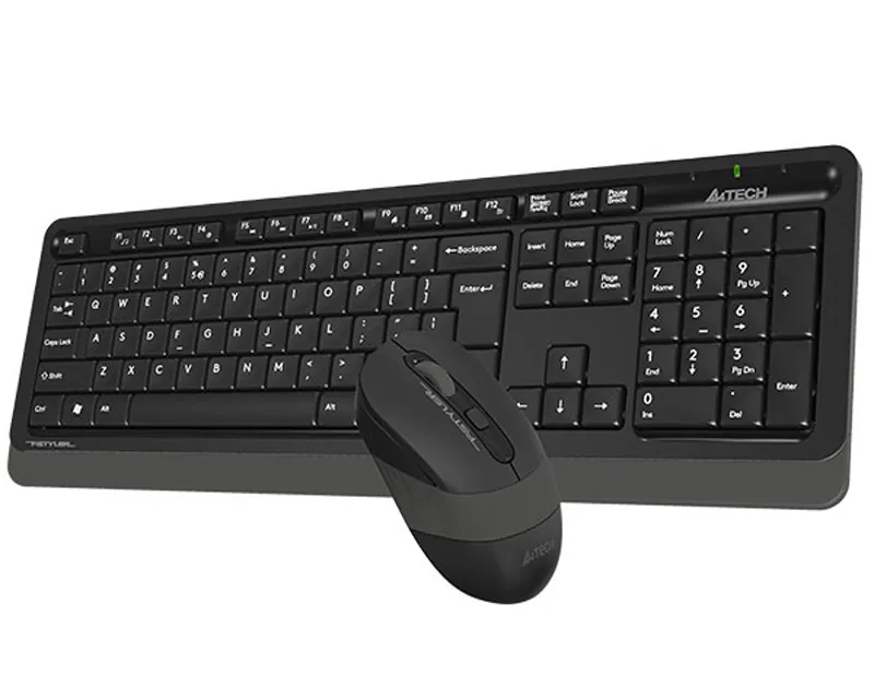 A4 TECH FG1010 FSTYLER Wireless Combo USB YU sivi set Slika 4