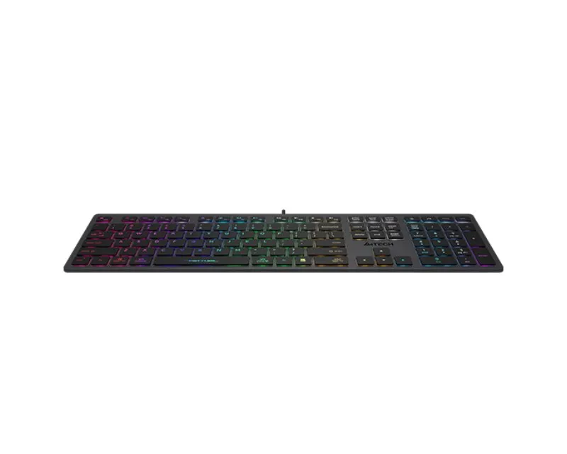 A4 TECH FX60 Scissor Switch Neon Backlit USB US siva tastatura Slika 4