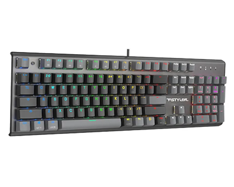 A4 TECH FS100 FSTYLER USB Neon Backlit US crna tastatura  Slika 3